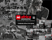 Tablet Screenshot of africageographic.com